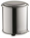  Pedálos tűzálló szemetes, ipari, fém, 50 l, ezüst (UVV11) - webpapir