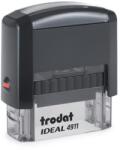 TRODAT Bélyegző, TRODAT "Ideal 4911", fekete ház, fekete párnával (IT4911P2) - webpapir