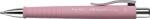 Faber-Castell Golyóstoll, 0, 7 mm, nyomógombos, rózsaszín tolltest, FABER-CASTELL "Poly Ball", kék (TFC241127) - webpapir