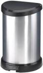 Keter Pedálos szemetes, fémhatású, 15 l, CURVER (UCPE20) - webpapir