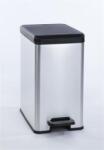 Keter Pedálos szemetes, 25 l, CURVER "Slim Bin", fekete-ezüst (UCPESB25) - webpapir