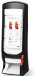 TORK Szalvéta adagoló, 62, 2x23, 5x24, 7 cm, N4 rendszer, Signature Line, TORK "Xpressnap drive-thru", fekete (KHH465)
