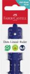 Faber-Castell Vonalzó, műanyag, törhetetlen, 15 cm, FABER-CASTELL "Pöttyös", vegyes színek (TFC172115) - webpapir