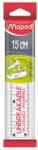 Maped Vonalzó, műanyag, törhetetlen, 15 cm, MAPED "Study Unbreakable", átlátszó (IMA245320)