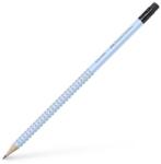 Faber-Castell Grafitceruza radírral, B, háromszögletű, FABER-CASTELL "Grip 2001", égkék (TFC217274)