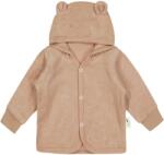 Bio Baby Бебешки суитшърт с ушички Bio Baby - 86 сm, 12-18 месеца, кафяво фроте (97222326) - ozone
