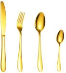 TRENDY S TRENDY'S Evőeszköz készlet, 4 db, rozsdamentes acél, arany (TCM-12G)