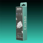 AVAX CH360 Speedy hálózati töltő, GaN, 65Watt, PD töltés, USB-C és A aljzat (AVAX_CH360)