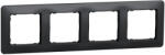 Schneider Electric Sedna Design - SDD314804 -Négyes keret, univerzális, antracit (SDD314804)