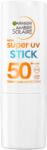 Garnier Ambre Solaire stift, nagyon magas fényvédő faktorral (SPF 50+), láthatatlan textúrával, 9 ml