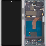 MP Display cu Touchscreen MP compatibil cu Samsung Galaxy S22 Ultra 5G S908, cu Rama, Versiune OLED, Negru - gsmnet