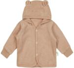 Bio Baby Бебешки суитшърт с ушички Bio Baby - 68 сm, 4-6 месеца, кафяво фроте (97222326) - ozone