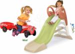 Smoby Set tobogan cu joc de apă și babytaxiu cu remorcă KS Slide Life Smoby lungimea suprafeței de aluncare 150 cm cu apă (SM820510-14)