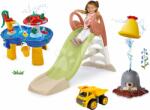Smoby Set robogan cu joc de apă Cârtiță cu apă KS Slide Life Smoby lungimea suprafeței de alunecare 150 cm cu apă și pistă de apă măsuță (SM820510-19)