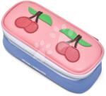 Jeune Premier Penar școlar Pencil Box Cherry Pink Jeune Premier design ergonomic de lux 22*7 cm (JPPB024234) Penar