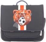 Jack Piers Servietă școlară Schoolbag Paris Large Soccer Bear Jack Piers design ergonomic de lux de la 6 ani 32*15*38 cm (JPPAL24519)