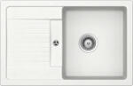 SCHOCK Schock Lima D-100S konyhai mosogatótálca Cristalite Alpina 780 x 500 mm, gránit kompozit, megfordítható, hagyományos beépítés, fehér (LIMD100SALPI)