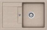 SCHOCK Schock Lima D-100S konyhai mosogatótálca Cristalite Sabbia 780 x 500 mm, gránit kompozit, megfordítható, hagyományos beépítés, homok (LIMD100SSABB)