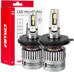 AMiO Led Autólámpák k3 H4/h19 Sorozat 12v 6000k Canbus Amio-03682