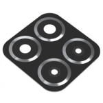 Aftermarket Piese si componente Geam Camera Spate Honor X6, Wide + Macro + Depth + Blitz, Negru (gea/hx/wi/cu/X6/ne) - vexio