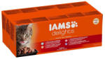 Iams IAMS Delights LAND & SEA multibox zamatos aszpikban, 48x85g