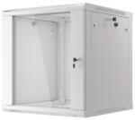 Lanberg 19" fali rack szekrény 12U/600X600 lapraszerelt, szürke V2 WF01-6612-10S (WF01-6612-10S)