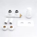 Arezzo DUOPEX/TWINS radiátor szelep fehér jobb AR-DUOPEX-W-R (AR-DUOPEX-W-R)