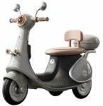 Flippy Háromkerekű elektromos Flippy motorkerékpár, Akkumulátortöltés, Felborulásgátló, Fények, Hangok, 6V 7Ah akkumulátor, Távirányító, 95x67x36cm, szürke