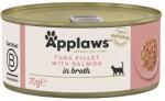 Applaws Konzerv macskáknak tonhallal és lazaccal húslevesben 12 x 70 g