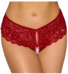 Cottelli Collection - nyitott csipke bugyi (piros) (23109703041) - vagyaim