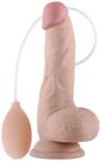 Lovetoy Dildo cu Testicule 20 cm cu Ejaculare Culoare Deshisa Dildo