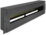 Delock 19 megszakító szalag borítással és DIN sínnel 3U fém fekete (67195)