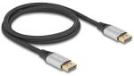 Delock DisplayPort kábel 16K 60 Hz 1 m ezüst fém (80633) - dellaprint