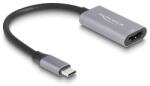 Delock USB Type-C adapter HDMI (DP Alt Mode) 8K-hez HDR funkcióval alumínium (60021) - dellaprint
