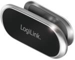 LogiLink Mágneses okostelefon tartó, 360 -ban forgatható, 800 g-ig, alumínium, fekete/ezüst (AA0163)