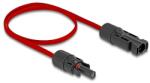 Delock DL4 napelemes lapos kábel apa - anya 60 cm piros (60674) - dellaprint