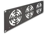 Delock 19 rack takaró 3 ventilátor számára 120 x 120 mm méretű 3U sötétszürke (66747)