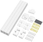 LogiLink Loiglink Kábelcsatorna készlet, falra szerelhető, 67db, fehér (KAB0110)