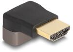 Delock HDMI adapter apa - anya 90 felfelé néző csatlakozódugóval 8K 60 Hz szürke fém (60083) - dellaprint
