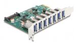 Delock PCI Express x1 Kártya -7 x külső USB 5 Gbps A-típusú anya (90104)