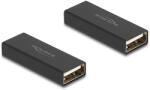 Delock A-típusú USB 2.0 fém adapter anya - anya (65106) - dellaprint