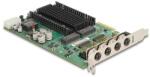 Delock PCI Express x4 kártya - 4 x M12 Gigabit LAN PoE+ (86054)