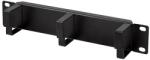LogiLink 10" -os kábelrendező panel 3 vezetőgyűrűvel, 1U, fekete (ACT116)