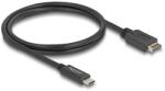 Delock USB 10 Gbps kábel E-típusú A kulcsos USB 20 tűs apa USB Type-C apa 1 m (85530)
