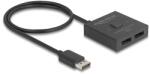 Delock DisplayPort kapcsoló 2 az 1-ben Kétirányú 8K (18906)