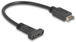 Delock USB 10 Gbps kábel E-típusú A kulcs USB 20 tűs apa - USB Type-C panel-rögzítős anya 25 cm (85454)