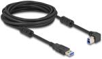 Delock USB 5 Gbps kábel A-típusú apa - B-típusú apa 90 jobbra hajlítva 5 m (81111)