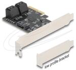 Delock 5 portos SATA vezérlő PCI Express x4 kártya - alacsony profilú formatényező (90890)