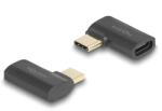 Delock USB Adapter 40 Gbps USB Type-C PD 3.1 240 W csatlakozódugóval - csatlakozóhüvellyel, ívelt bal / jobb 8K 60 Hz (60245)