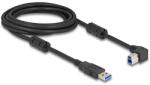 Delock USB 5 Gbps kábel A-típusú apa - B-típusú apa 90 jobbra hajlítva 3 m (81110)